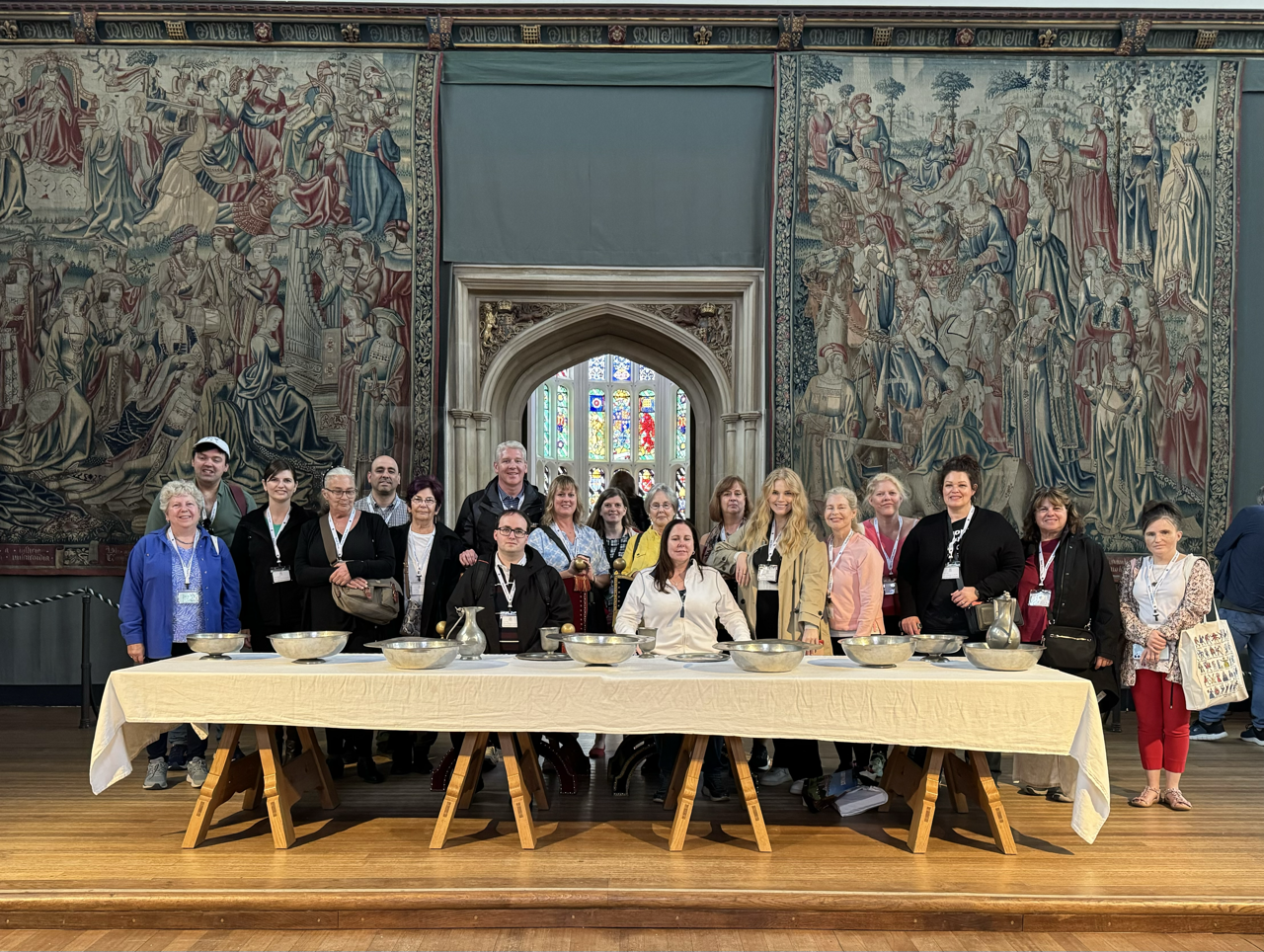 The Anne Boleyn Tour 2024 Group at Hampton Court Palace