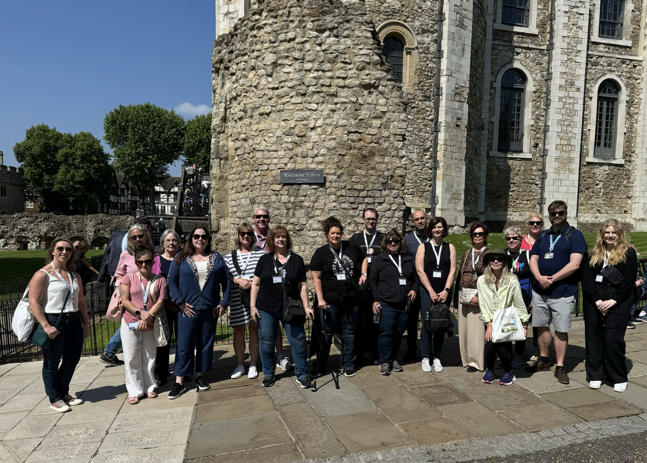 The Anne Boleyn Tour 2024 Group at The Tower of London